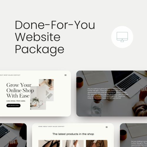 done for you website package